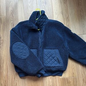 ALO Yoga Navy Sherpa Jacket